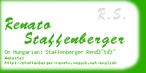 renato staffenberger business card